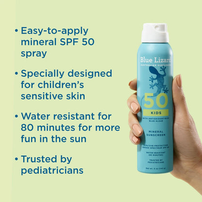 Blue Lizard Kids SPF 50+ Mineral Sunscreen Spray