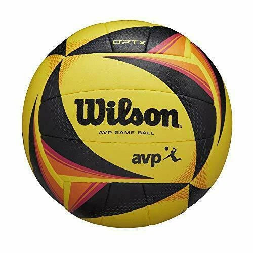 Wilson OPTX AVP Official GB Beach Volleyball – Black/Yellow